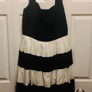 Navy Blue and Cream Sundress